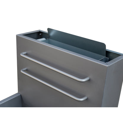 Forno Commerciale Natural Gas Deep Fryer, 3 Burners 90,000 BTU, 40 lbs, Millivolt Control