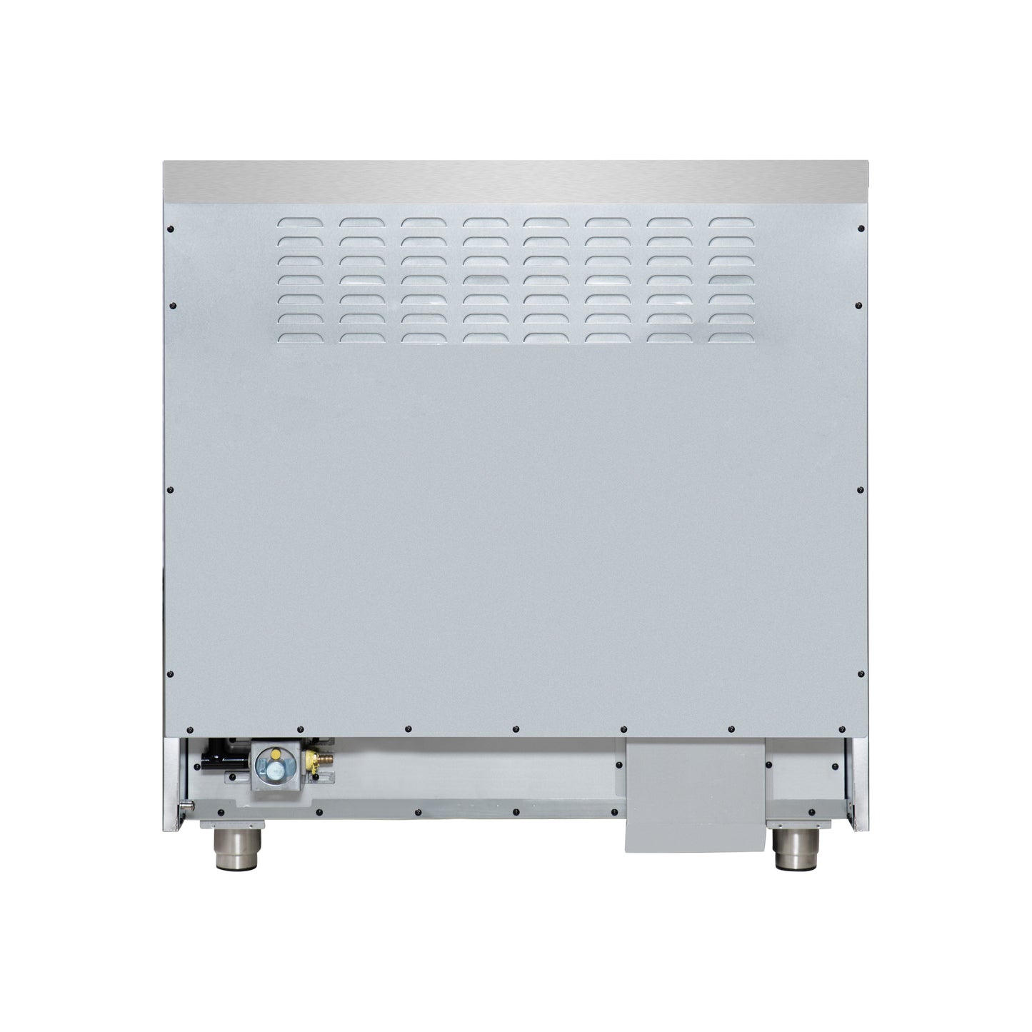 Forno Massimo 36 Inch Freestanding Dual Fuel Range in Black with Antique Brass Accessories, 6 Burners, 5.36 cu. ft. Convection Oven