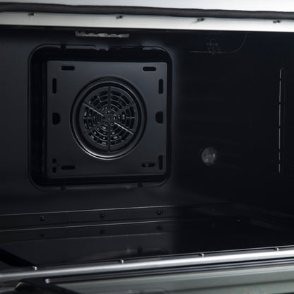 Forno Marco 36-Inch Dual Fuel Range, Stainless Steel, 6 Burners, 67,000 BTU, True Convection Oven, Energy Efficient