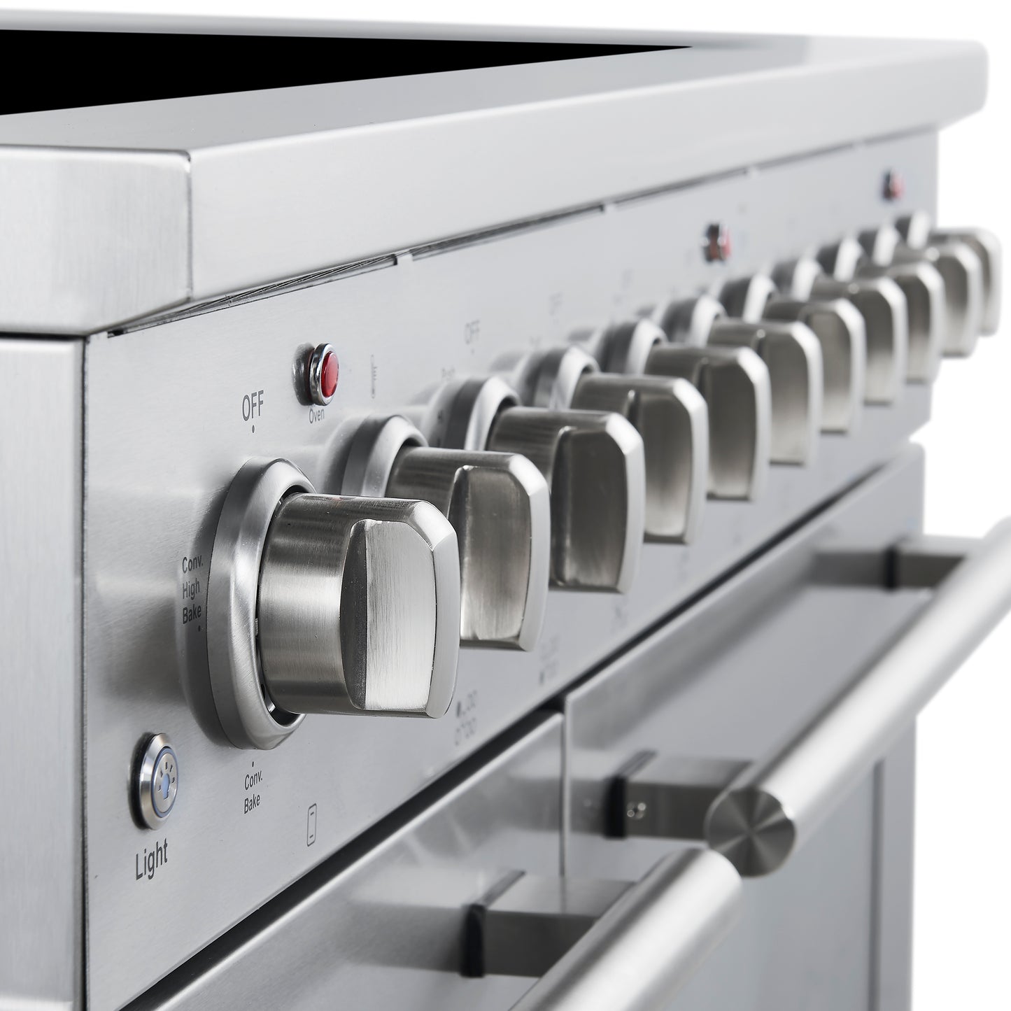 Forno Paolo 48 Inch Freestanding Electric Range, Stainless Steel, 6.7 cu.ft, True Convection Oven, Energy Efficient
