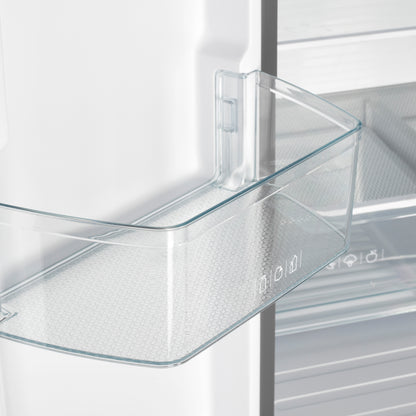 Forno Gallipoli 30-Inch French Door Refrigerator, 17.5 cu.ft Capacity, Modern Decorative Grill, 34-Inch Width, Stainless Steel, No Frost Technology, Energy Efficient