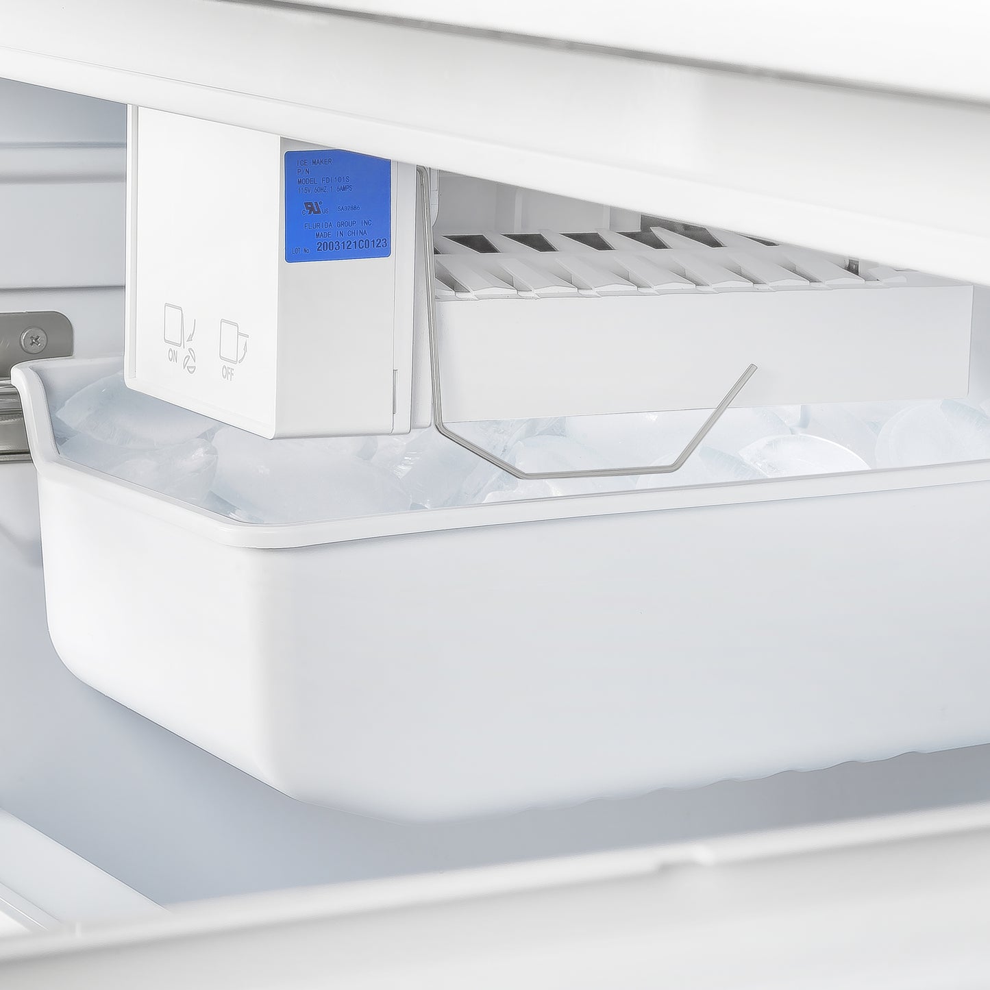 Forno Gallipoli 30-Inch French Door Refrigerator, 17.5 cu.ft Capacity, Modern Decorative Grill, 34-Inch Width, Stainless Steel, No Frost Technology, Energy Efficient