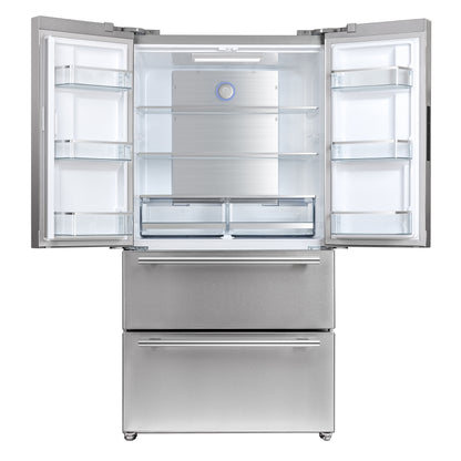 FORNO Premium 3-Piece Kitchen Bundle - 36" Gas Range, French Door Refrigerator, Built-In Dishwasher, Stainless Steel - FBDL-009-01CAUS
FBDL-009-01CAUS