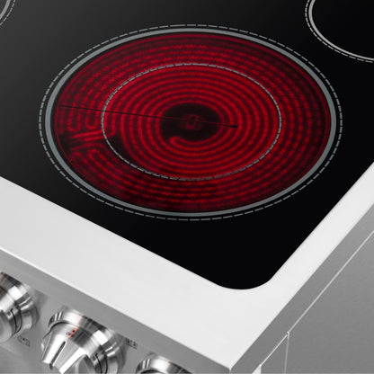 Forno Massimo 30-Inch Freestanding French Door Electric Range, True Convection Oven