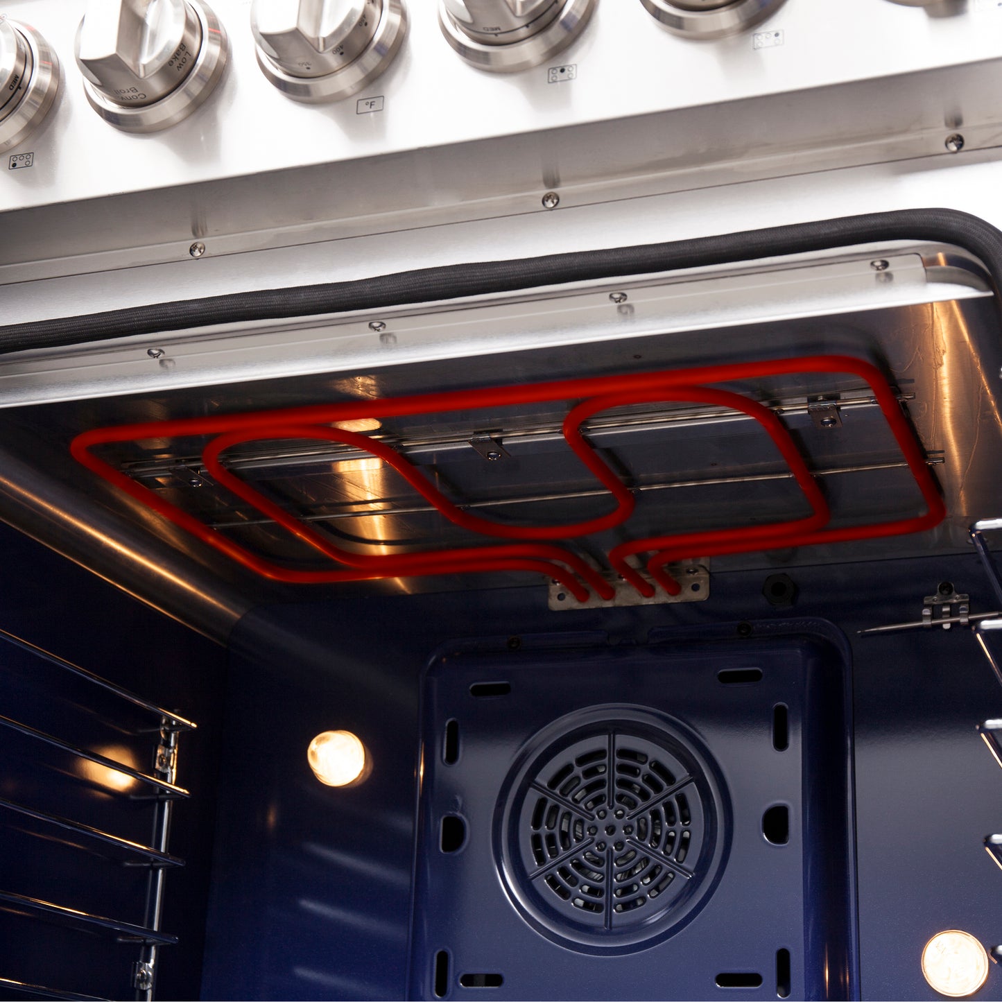 Forno Massimo 30-Inch Freestanding French Door Electric Range, True Convection Oven