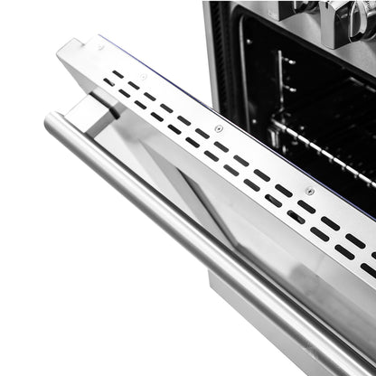 Forno Massimo 36-Inch Freestanding Dual Fuel Range, 6 Burners, Double Convection Ovens