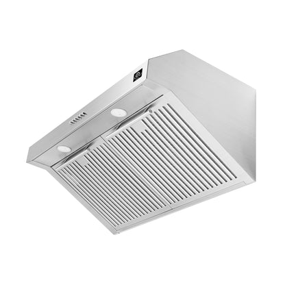 FORNO Premium 4-Piece Kitchen Bundle - Leonardo Espresso 30" Stainless Steel Range, 30" Stainless Steel Range Hood, 31" Stainless Steel Refrigerator, 24" Stainless Steel Dishwasher - FBDL-006-01CA