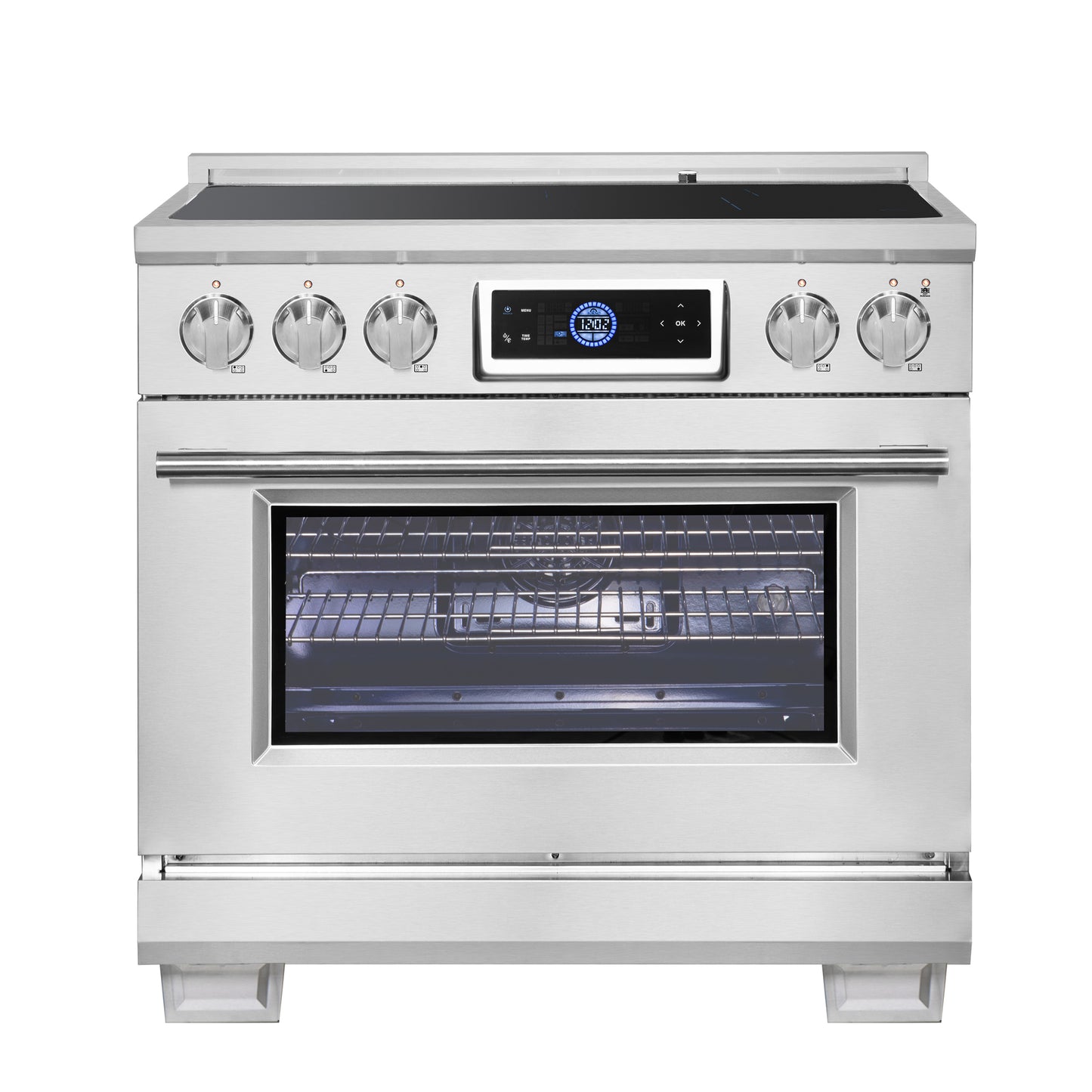 Forno Maximus 36 Inch Induction Range with Air Fryer