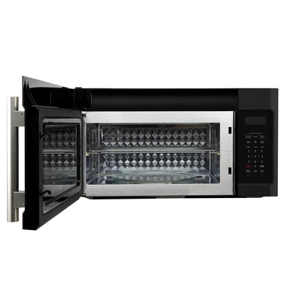 Forno Fornace 30-Inch Over the Range Convection Microwave, Black – 1.5 cu.ft, 300 CFM Vent, Touch Control, LED Light