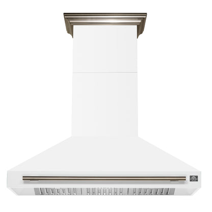 Forno Aria 48 Inch Wall-Mounted Range Hood in White