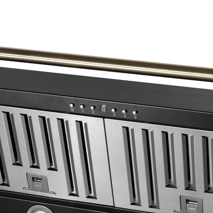 Forno Aria 60 Inch Wall-Mounted Range Hood in Black