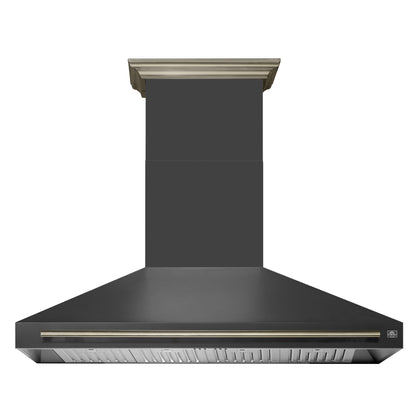 Forno Aria 60 Inch Wall-Mounted Range Hood in Black