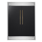 Forno Maderno 2-28-Inch Wide Convertible Refrigerator/Freezer in Black, Decorative Trim, 27.2 cu.ft, 84-Inch High, ENERGY STAR Certified