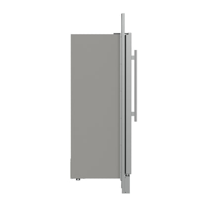 Forno Fortezza 32 Inch Right-Swing Convertible Refrigerator/Freezer with Trim Kit, Stainless Steel, Total No Frost