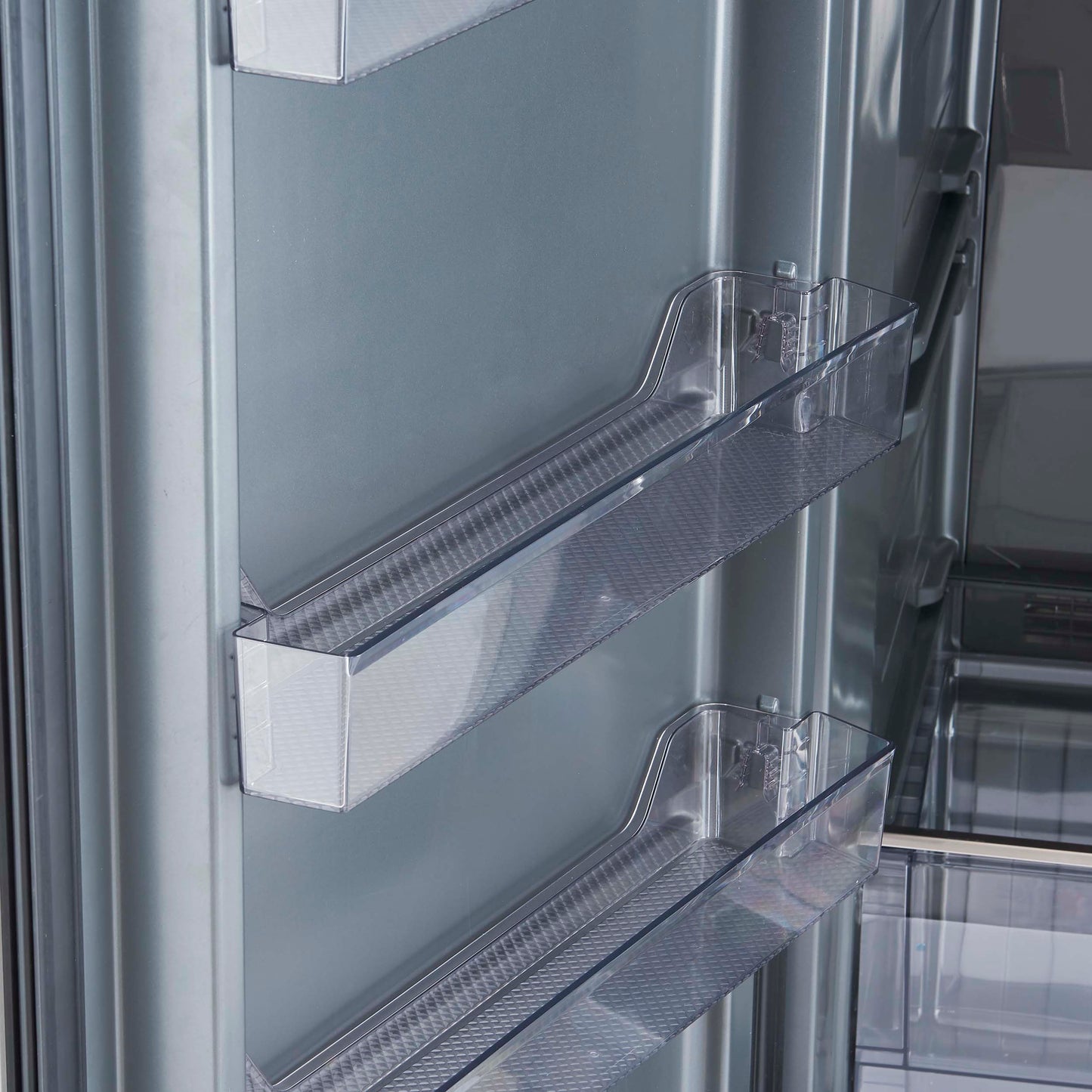 Forno Fortezza 28 Inch Left-Swing Freezer, Stainless Steel with Automatic Ice Maker