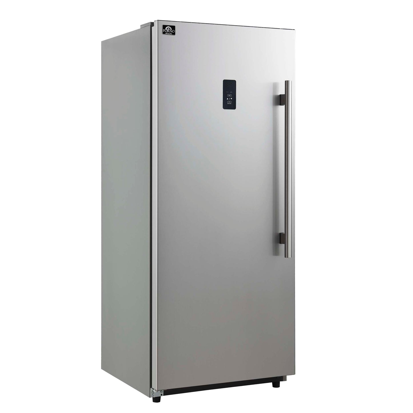 Forno Fortezza 28 Inch Left-Swing Freezer, Stainless Steel with Automatic Ice Maker