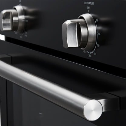 Forno Vomero 30-Inch Wall Oven, Black, 5 cu.ft Capacity, 3550 Watts Convection, Mechanical Controls, Manuel Steam Clean