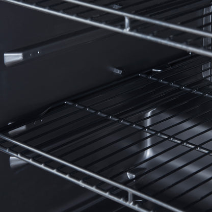 Forno Frescolino 24 Inch Beverage Cooler, White with Antique Brass Handles, with LED Lighting, Triple Glass Door, 188 Can Capacity, Built-In or Freestanding