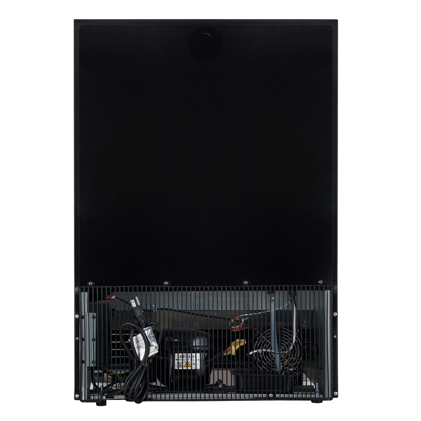 Forno Bacchino 24 Inch Wine Cooler, Black with Antique Brass Handles, with LED Lighting, Triple Glass Door, 51 Bottle Capacity, Built-In or Freestanding