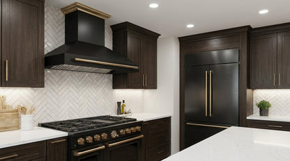 Forno Aria 48 Inch Wall-Mounted Range Hood in Black